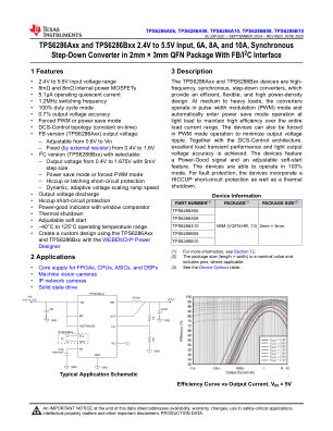 TPS6286B10 datasheet cover page
