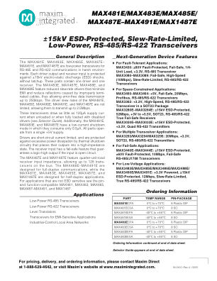 MAX1487E-MAX491E datasheet cover page