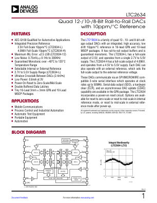 LTC2634 datasheet cover page