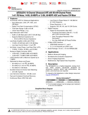 AFE58JD16 datasheet cover page