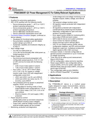 TPS653860-Q1 datasheet cover page