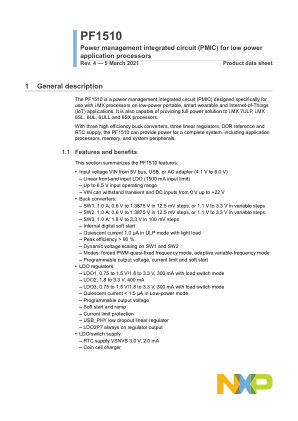PF1510 数据手册首页