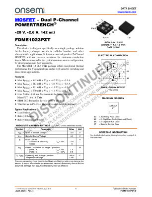 FDME1023PZT 数据手册首页