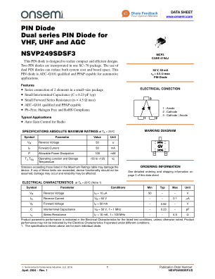 NSVP249SDSF3 datasheet cover page
