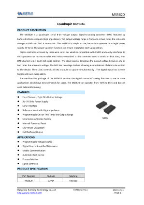 MS5620 datasheet cover page