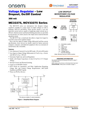 MC33375 数据手册首页