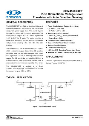 SGM4556YXET-BRIEF 数据手册首页