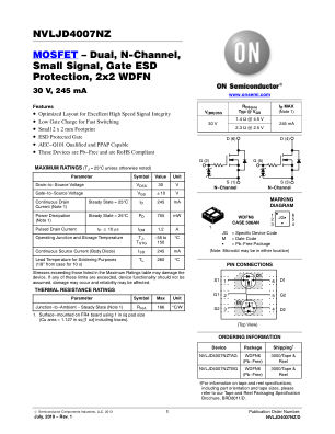 NVLJD4007NZ 数据手册首页