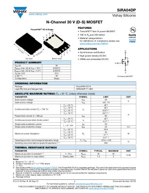 SIRA04DP 数据手册首页