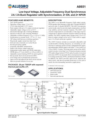 A8651 datasheet cover page