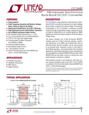 3440FD datasheet cover page