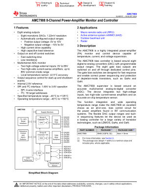 AMC7908 datasheet cover page