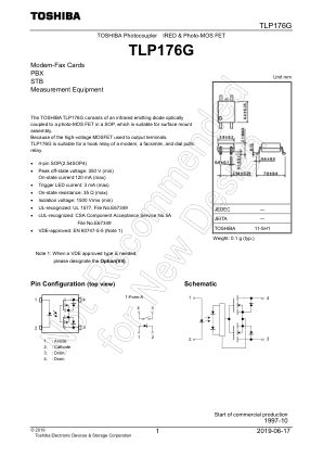 TLP176G datasheet cover page