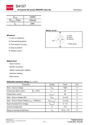 S4107 datasheet cover page