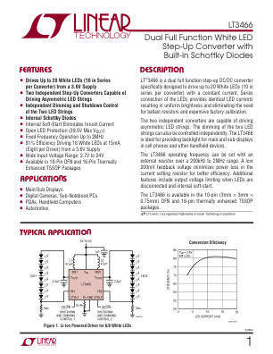 3466FA datasheet cover page