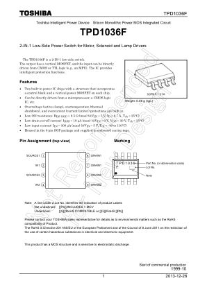 TPD1036F datasheet cover page