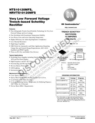 NTS10120MFS datasheet cover page