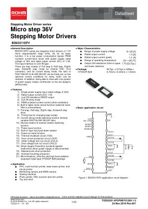BD63511EFV datasheet cover page