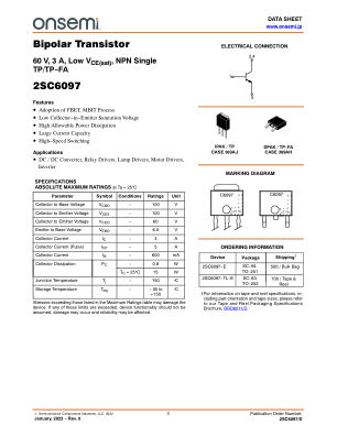 2SC6097 datasheet cover page