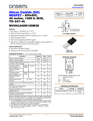 NVH4L040N120M3S 数据手册首页