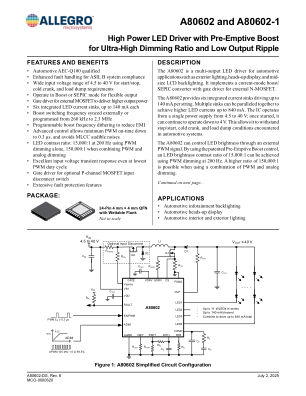 A80602 datasheet cover page