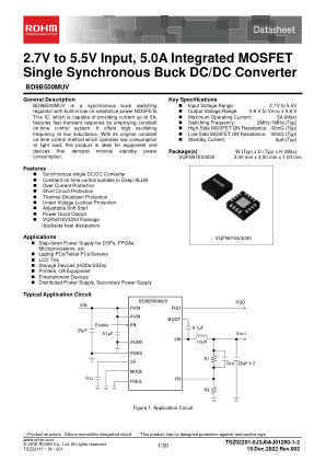 BD9B500MUV 数据手册首页