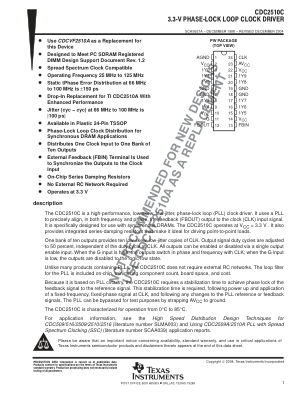 CDC2510C datasheet cover page