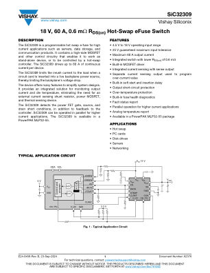 SIC32309 数据手册首页