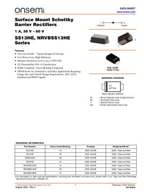 SS13HE 数据手册首页