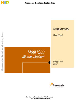MC68HC908QF4 datasheet cover page