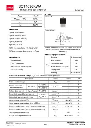 SCT4036KWA 数据手册首页