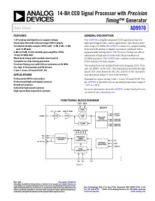AD9970 数据手册首页