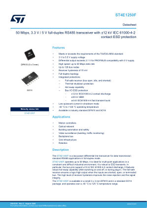 ST4E1250F datasheet cover page