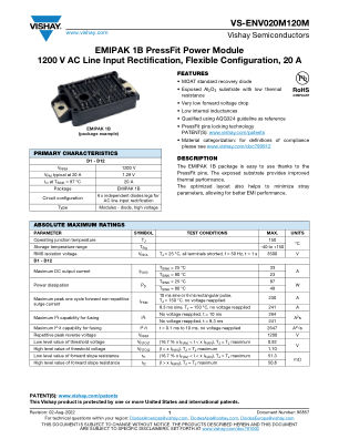 VS-ENV020M120M datasheet cover page