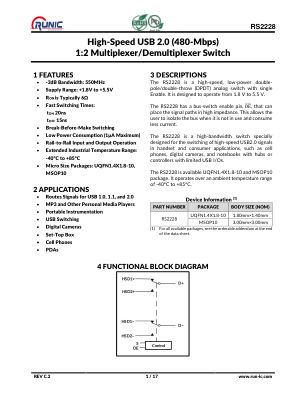 RS2228 datasheet cover page