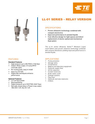 LL01-1AB01 数据手册首页