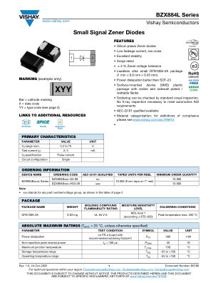 BZX884L-SERIES 数据手册首页