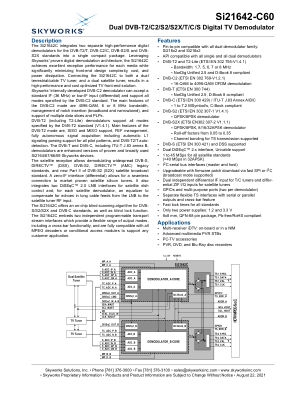 SI21642-C60-GM datasheet cover page