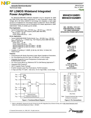 MW4IC915N 数据手册首页