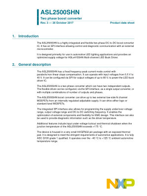 ASL2500SHN datasheet cover page