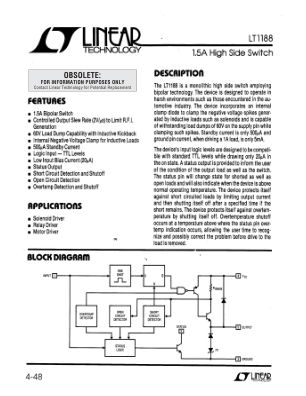LT1188 数据手册首页