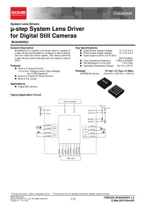 BU24020GU datasheet cover page