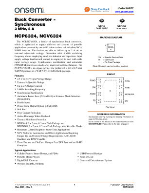 NCP6324 datasheet cover page