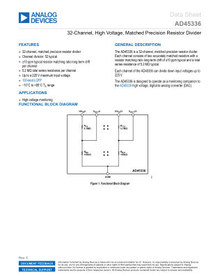 AD45336 datasheet cover page