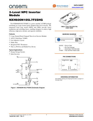 NXH600N105L7F5SHG 数据手册首页