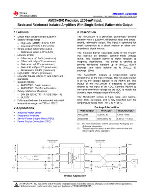 AMC0300R datasheet cover page