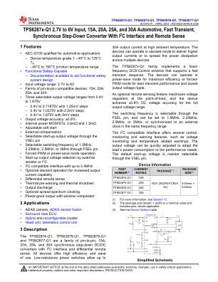 TPS62877-Q1 datasheet cover page