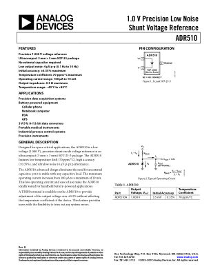 ADR510 数据手册首页