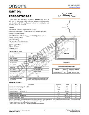 PCFG50T65SQF datasheet cover page