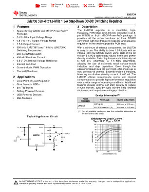 LM2738 datasheet cover page